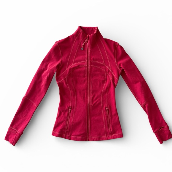 Lululemon Define Jacket *Dark Red* DKRD Rare Size 4 RARE